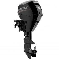 MERCURY MARINE Outboard Motors 15hp Electric Start Remote Steering 4-Stroke Outboard, 15" Shaft Length
