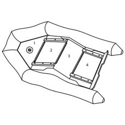 WEST MARINE Boats SB-310 Wood Floor Inflatable Boat Replacement Floorboard, #4 Stern Floorboard Piece -Deals boats Store 14807689 3 LRG 1