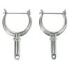 WHITECAP Boats Chrome-Plated Zamac Pinned Oarlock Horn, 1 1/2" Length