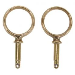 WHITECAP Boats Bronze Round Mount Oarlock Horn