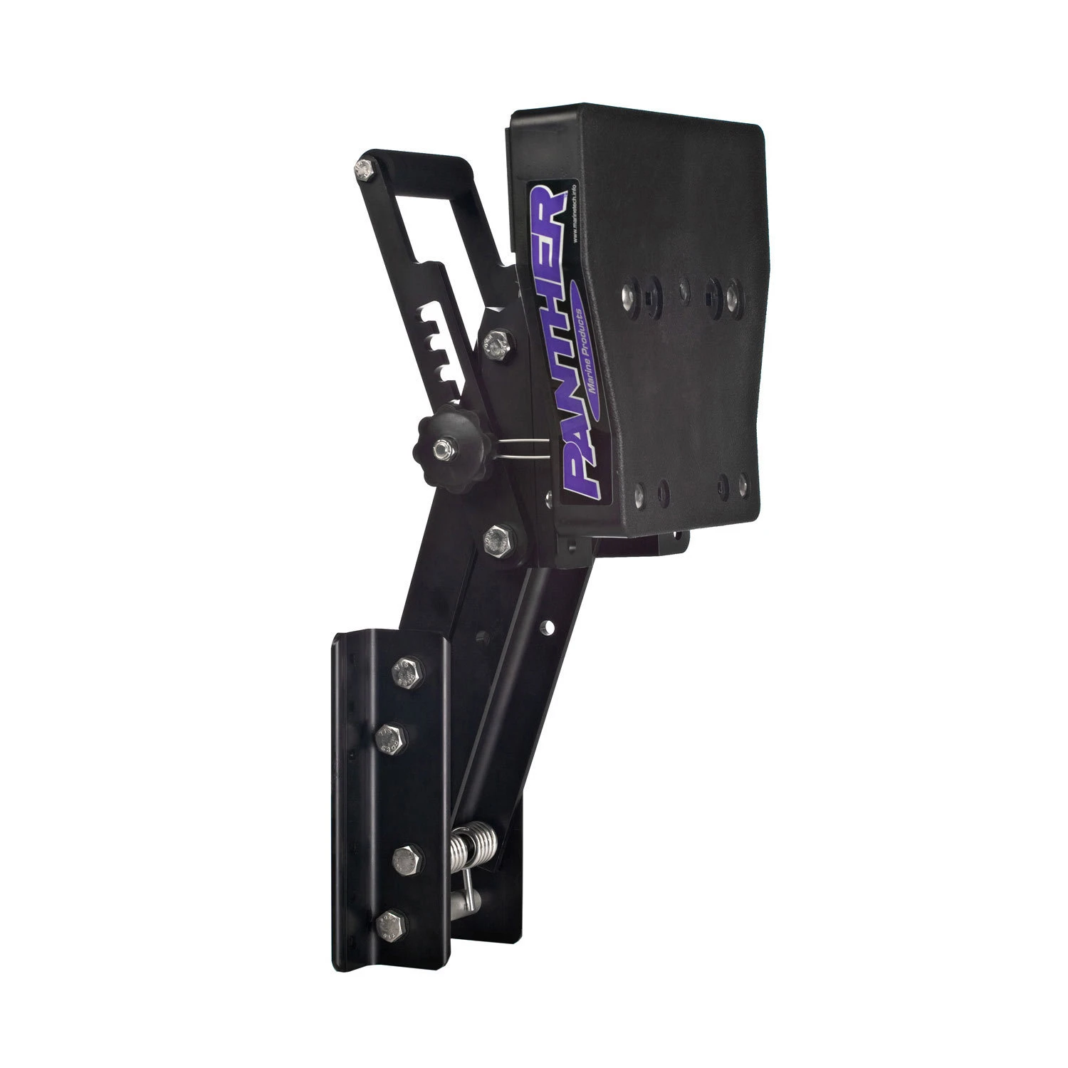 MARINETECH PRODUCTS Outboard Motors Adjustable 2 Or 4-Stroke Outboard Motor Bracket, Powder-Coat Aluminum, Max. 15hp, Max. 132lb. 1 MARINETECH PRODUCTS Outboard Motors Adjustable 2 Or 4-Stroke Outboard Motor Bracket, Powder-Coat Aluminum, Max. 15hp, Max. 132lb.