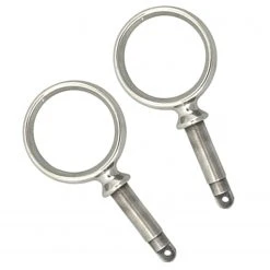 WEST MARINE Boats Stainless Round Steel Oarlock, 2" Interior Diameter