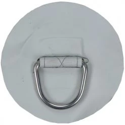 WEST MARINE Boats Large Replacement Patch D-Ring For AL-290 Inflatable Hypalon Sport Boat, Light Gray