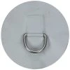 WEST MARINE Boats Medium Replacement Patch D-Ring For AL-290 Inflatable Hypalon Sport Boat, Light Gray